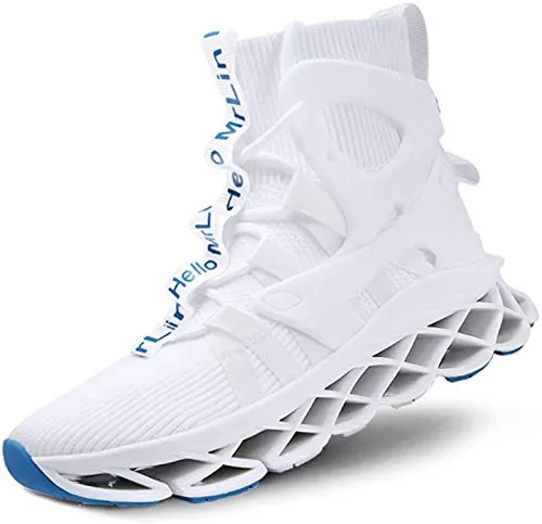 Hello MrLin Men's Running Shoes Non Slip Athletic Tennis Walking Blade Type Sneakers Hip Hop