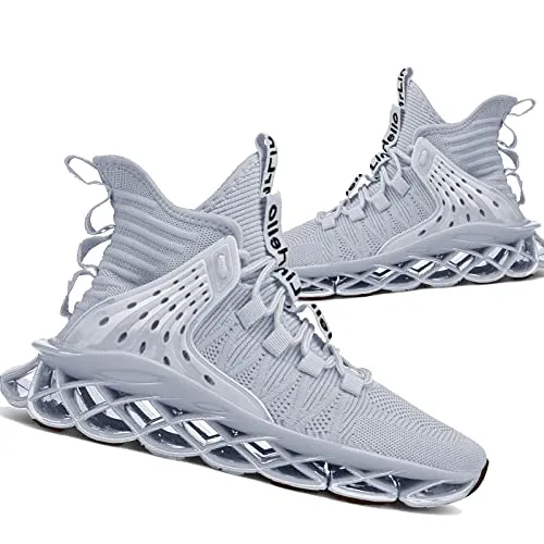 Hello MrLin Men's Running Shoes Non Slip Athletic Tennis Walking Blade Type Sneakers Hip Hop