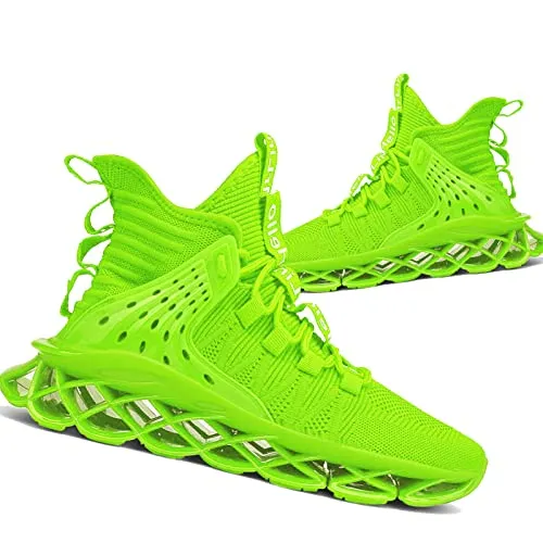 Hello MrLin Men's Running Shoes Non Slip Athletic Tennis Walking Blade Type Sneakers Hip Hop