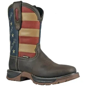 Hoss Men's We The People Comp Toe WP Western Work Boot- Brown- 94021