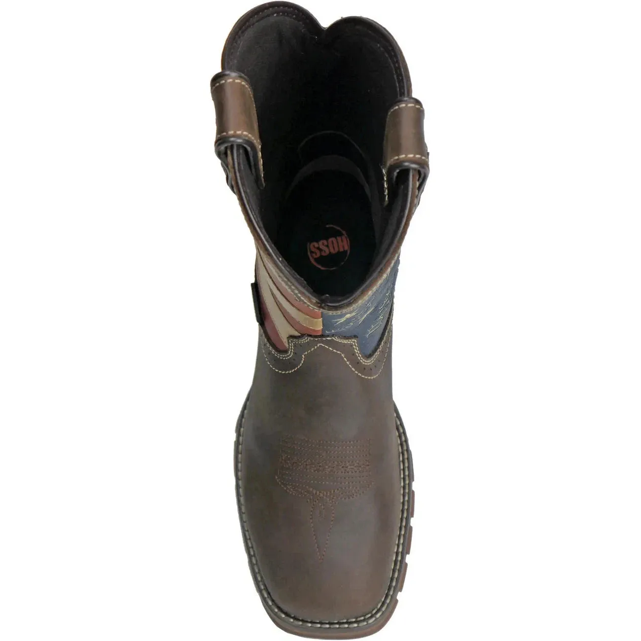 Hoss Men's We The People Soft Toe WP Moisture Wicking Work Boot- Brown- 94022