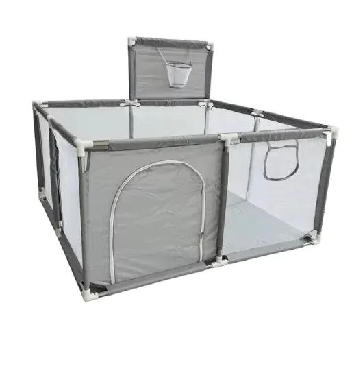 IMBABY Baby Playpen – Safety Barrier with Balls Pool, Basketball & Football for Kids