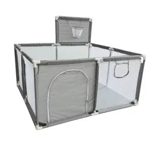 IMBABY Baby Playpen – Safety Barrier with Balls Pool, Basketball & Football for Kids