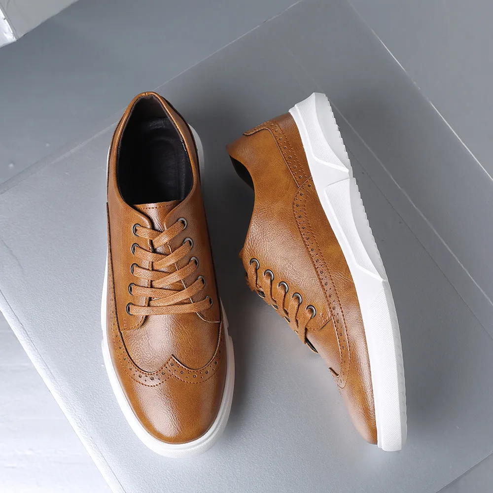 INSTOCK - British style sneakers lace-up retro single shoes