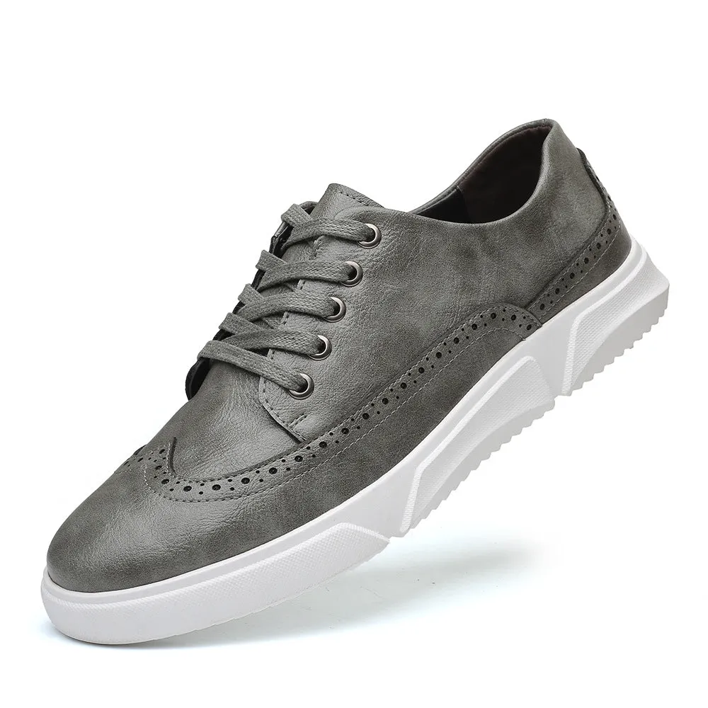 INSTOCK - British style sneakers lace-up retro single shoes