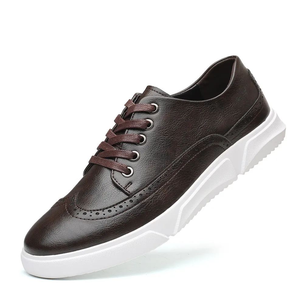 INSTOCK - British style sneakers lace-up retro single shoes