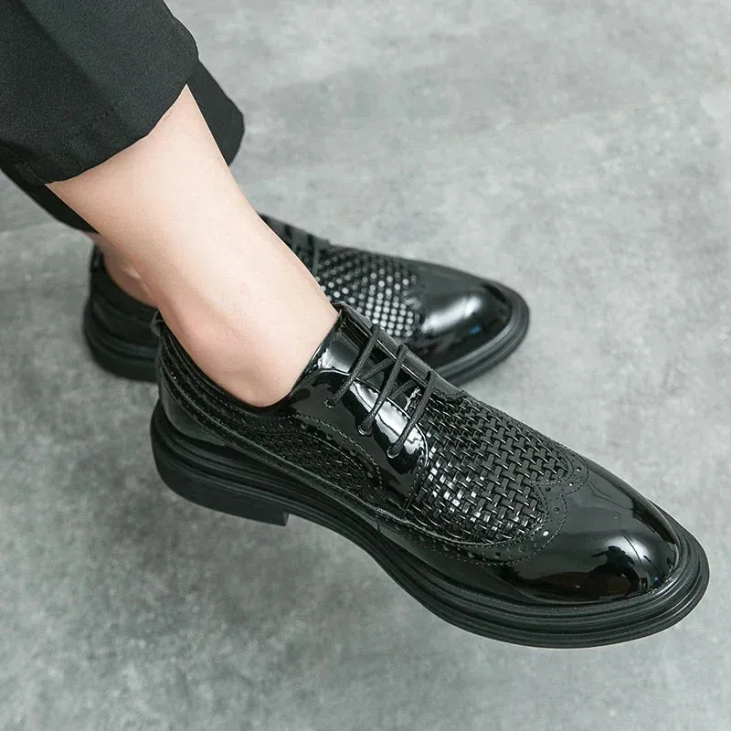 Italienische Schwarze Herrenschuhe: Sommer-Loafers für Hochzeiten
