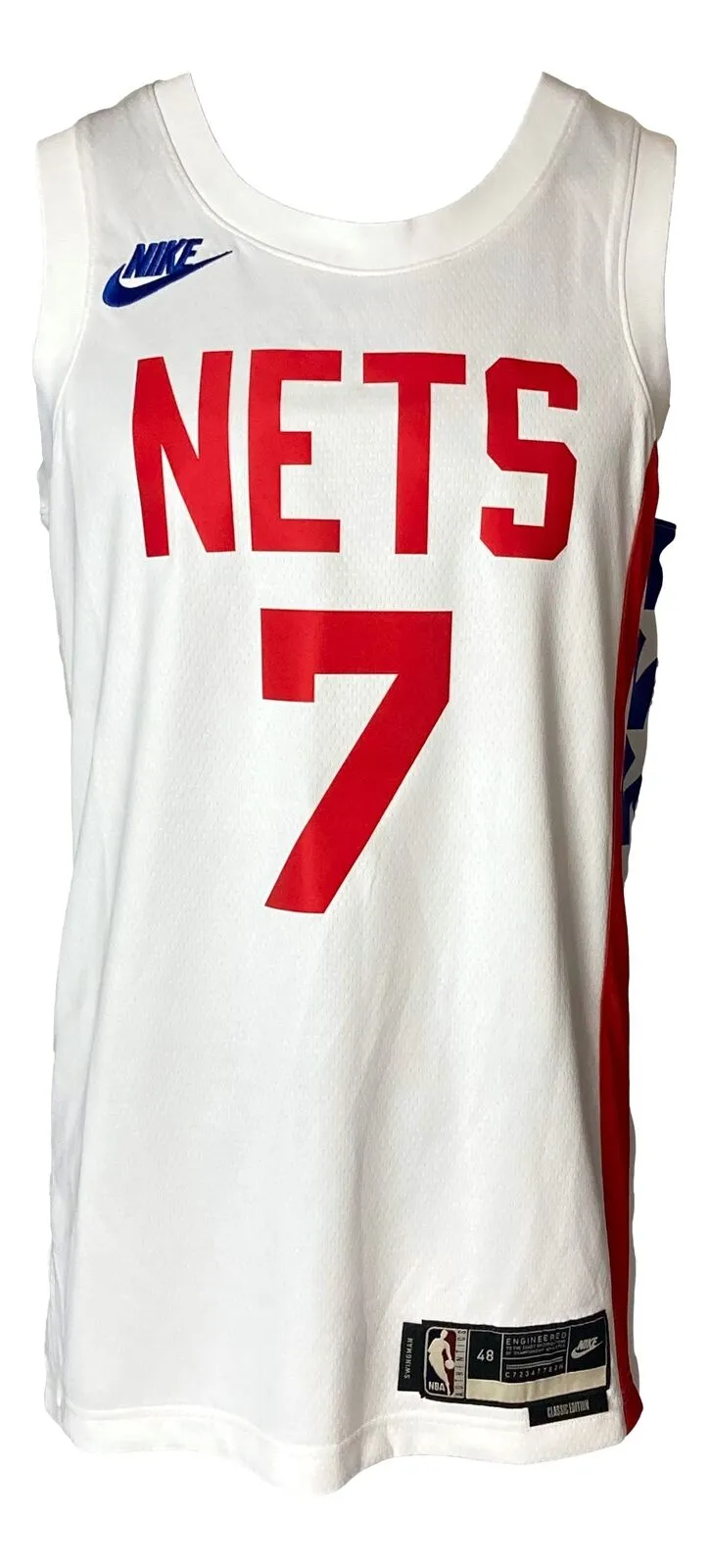 Kevin Durant Signed Brooklyn Nets Nike HWC Nights Classic Edition Jersey BAS ITP