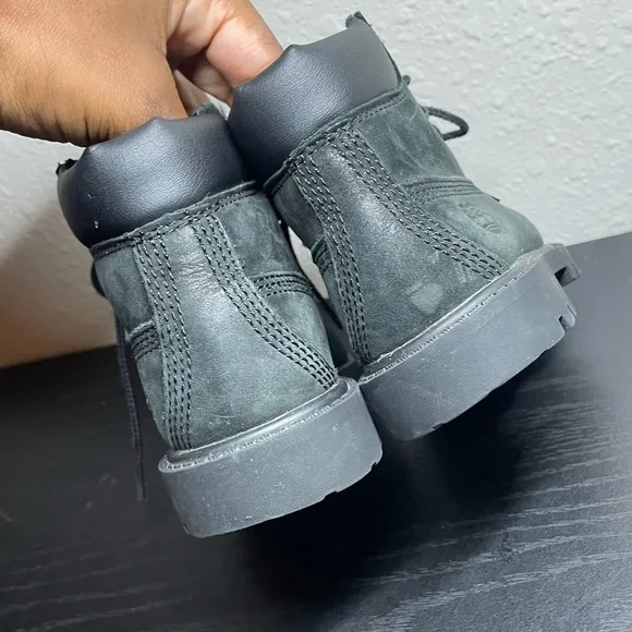 Kids Black Timberland Boots