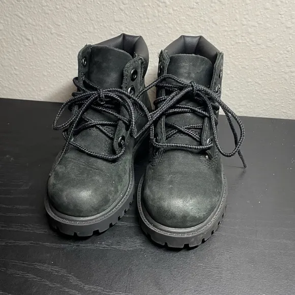 Kids Black Timberland Boots