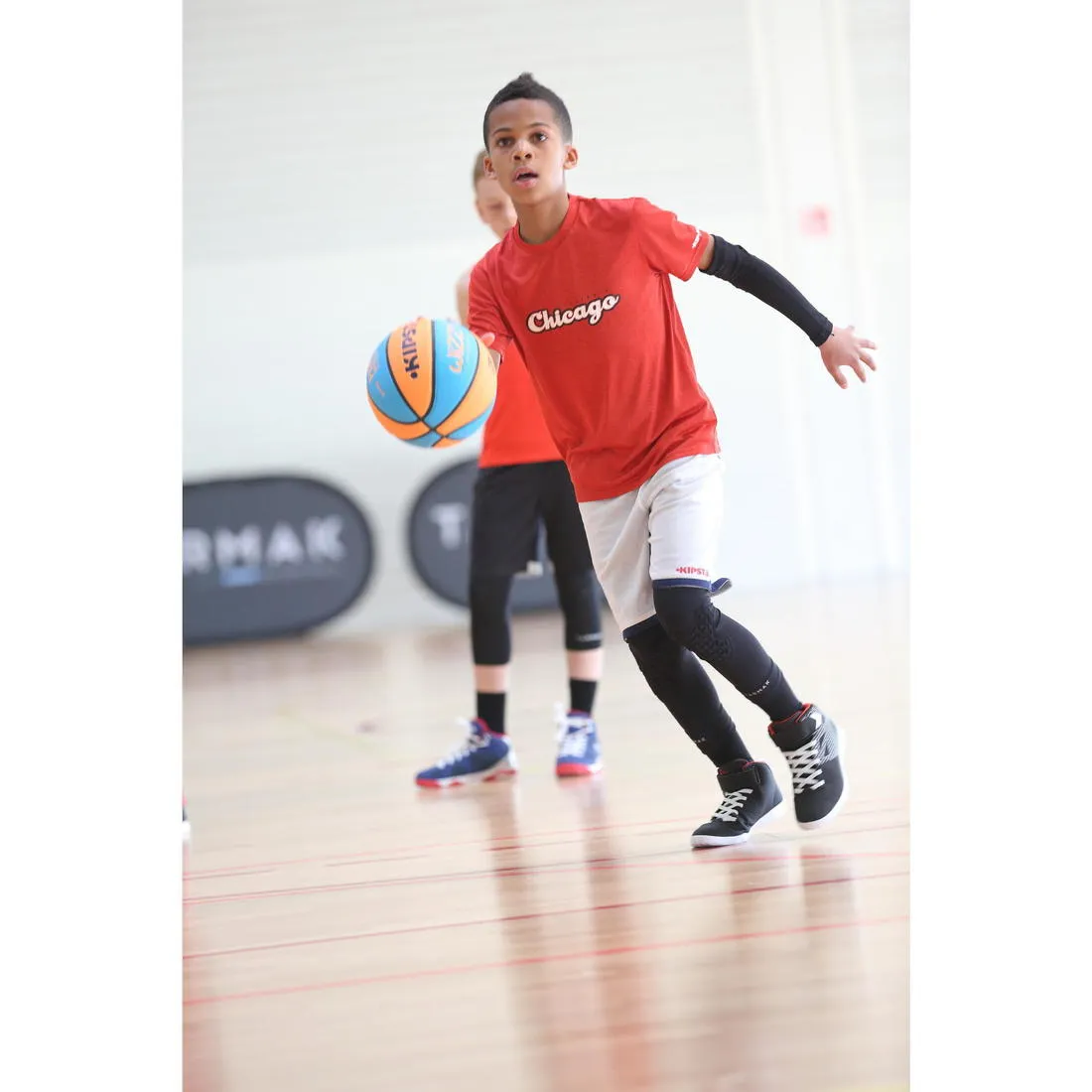Kids' Size 5 (Up to 10 Years) Basketball Wizzy - Blue/Pink.