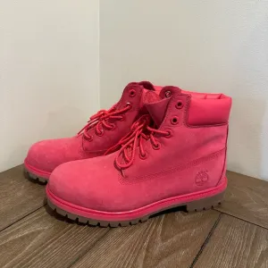 Kids Timberland Pink Boots size girls 6.5