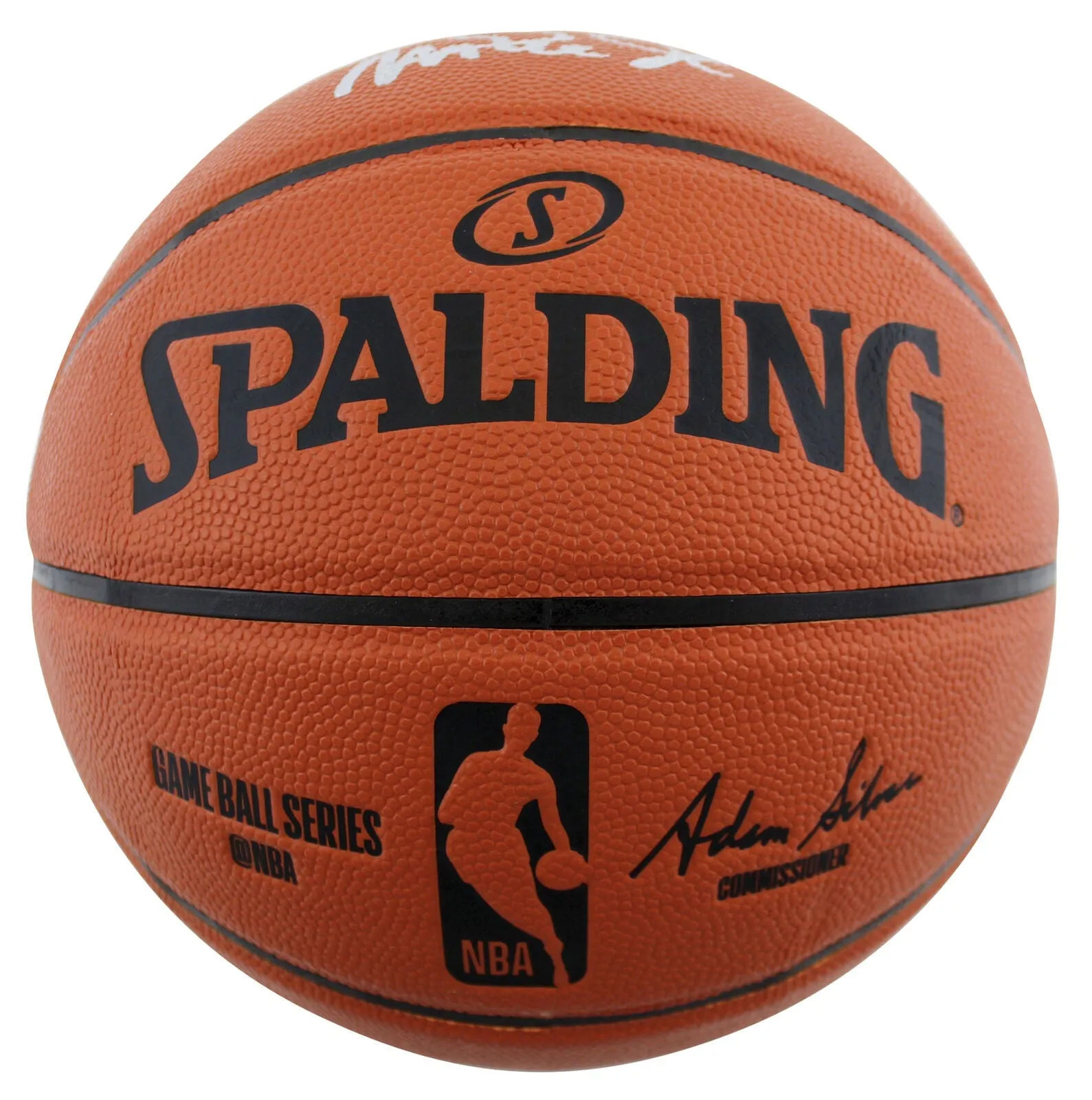 Lakers Magic Johnson, James Worthy & Jerry West Signed Basketball BAS Witnessed