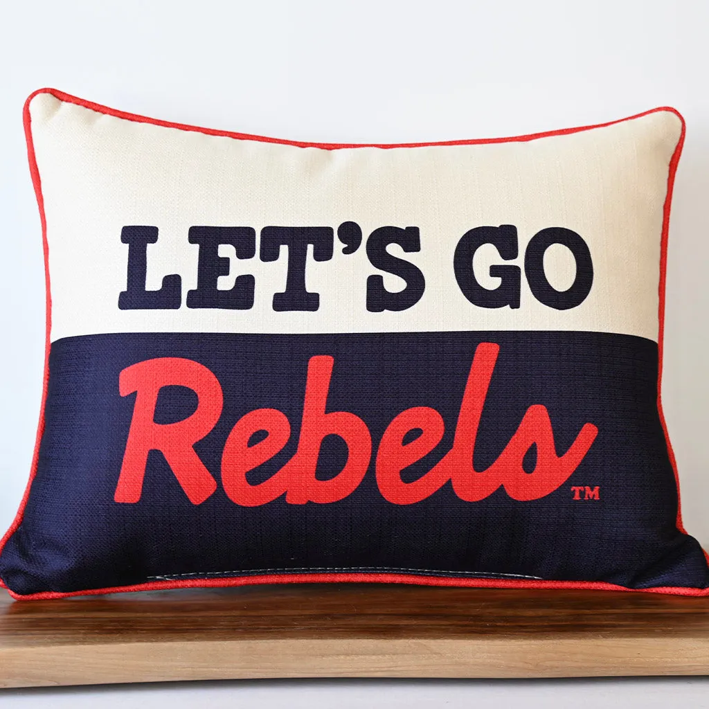 Let's Go Rebels Rectangle Pillow