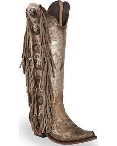 Liberty Black Cabra Buffed Metal Tall Boots