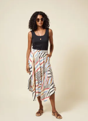 Lorenza Midi Handkerchief Skirt