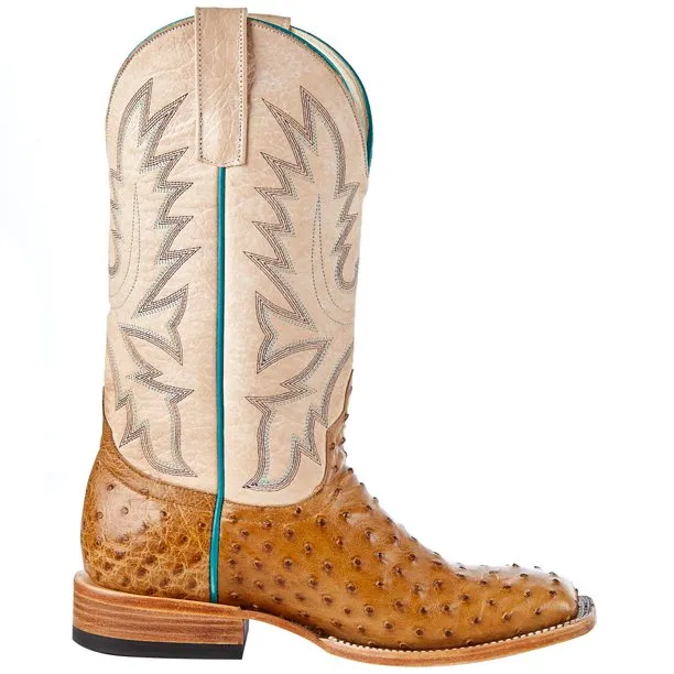 Macie Bean Top Hand Antique Saddle Full Quill Ostrich Boot