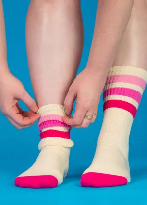 Marcia Retro Gym Crew Socks