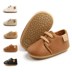 Meckior Infant Baby Boys Girls Classic PU Leather Wedding Loafers Brogue Toddler Oxford Dress Shoes First Steps Walking Flat Lazy Crib Shoe