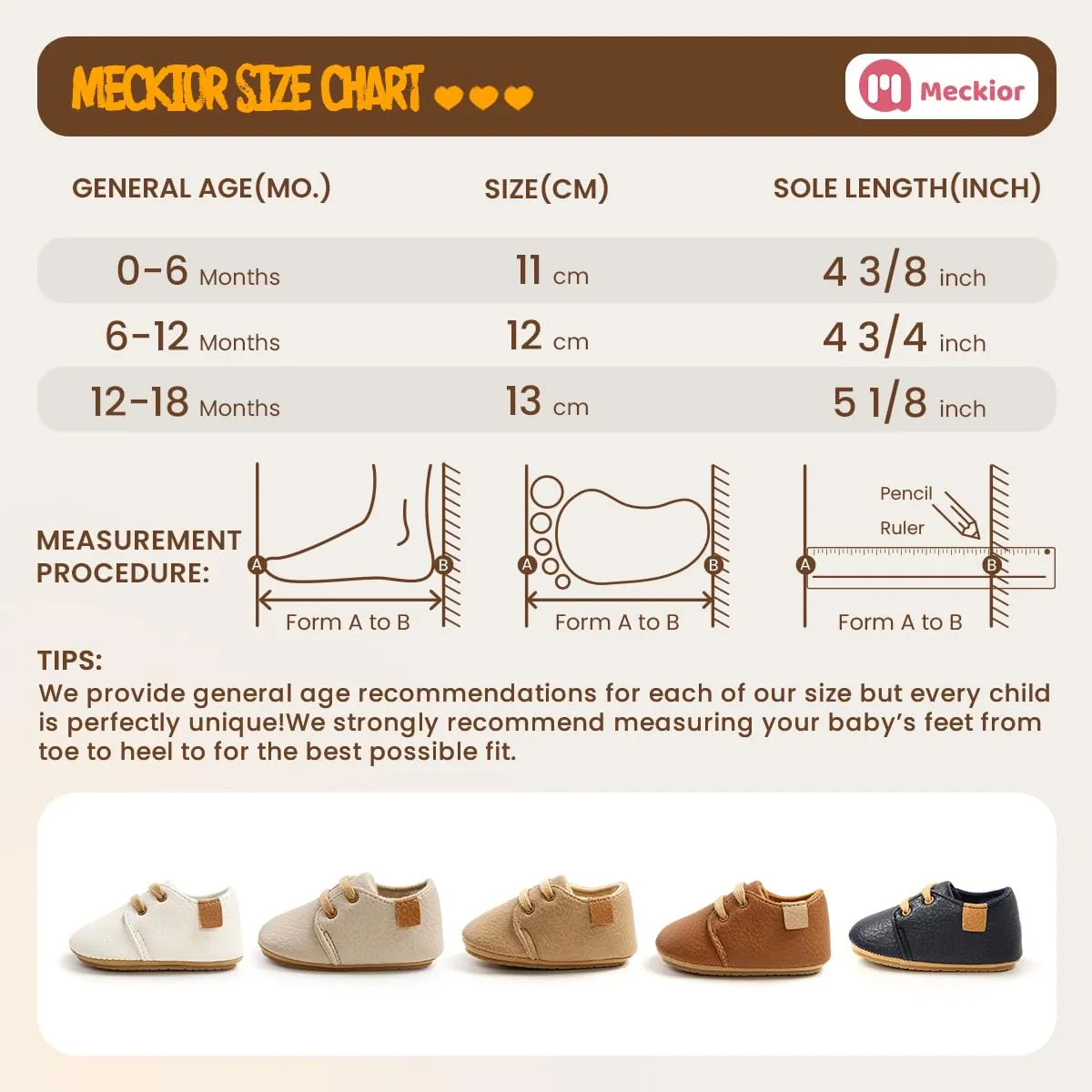 Meckior Infant Baby Boys Girls Classic PU Leather Wedding Loafers Brogue Toddler Oxford Dress Shoes First Steps Walking Flat Lazy Crib Shoe