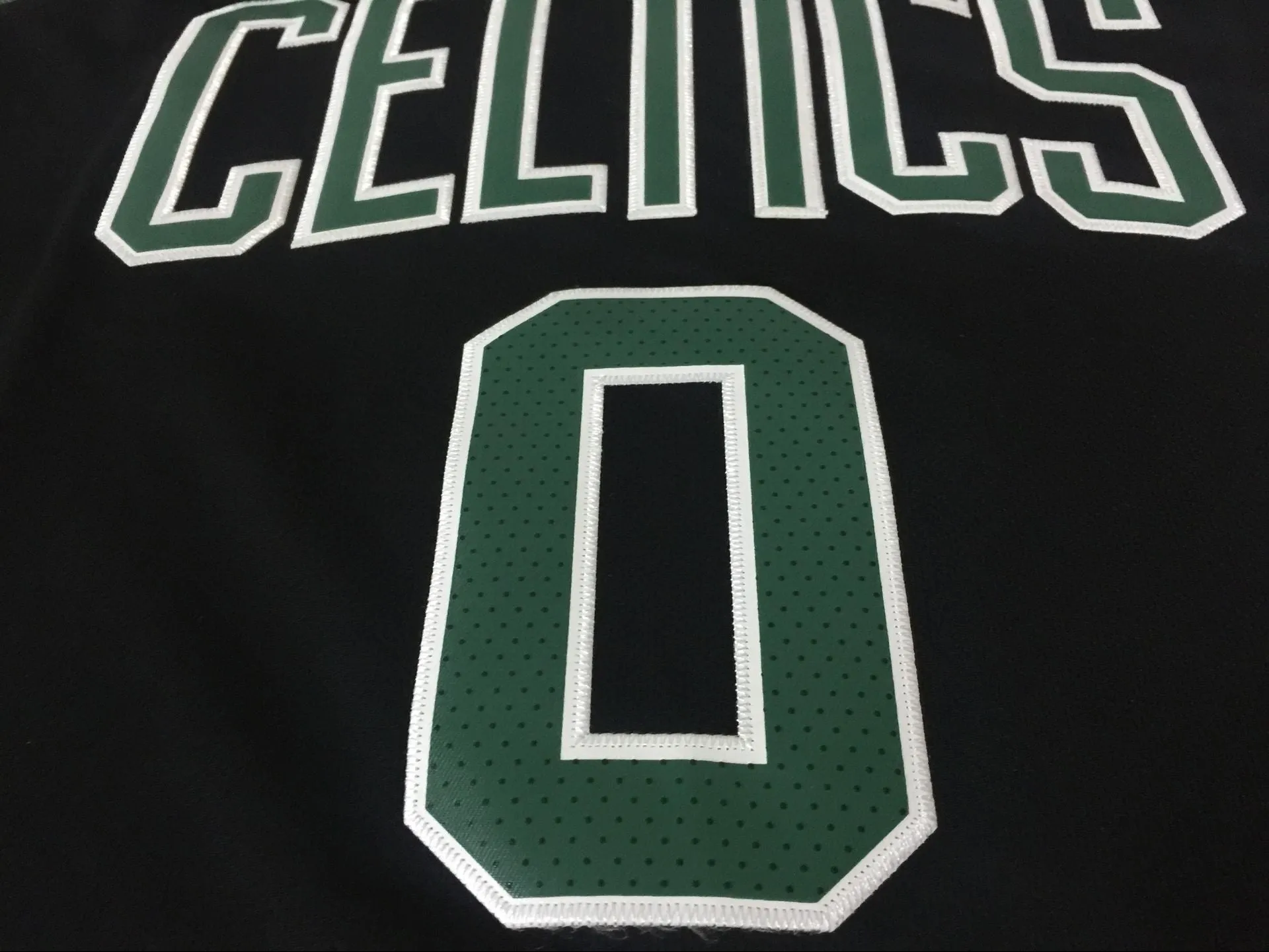 Men 0 Jayson Tatum Jersey Black Boston Celtics Jersey Fanatics Swingman