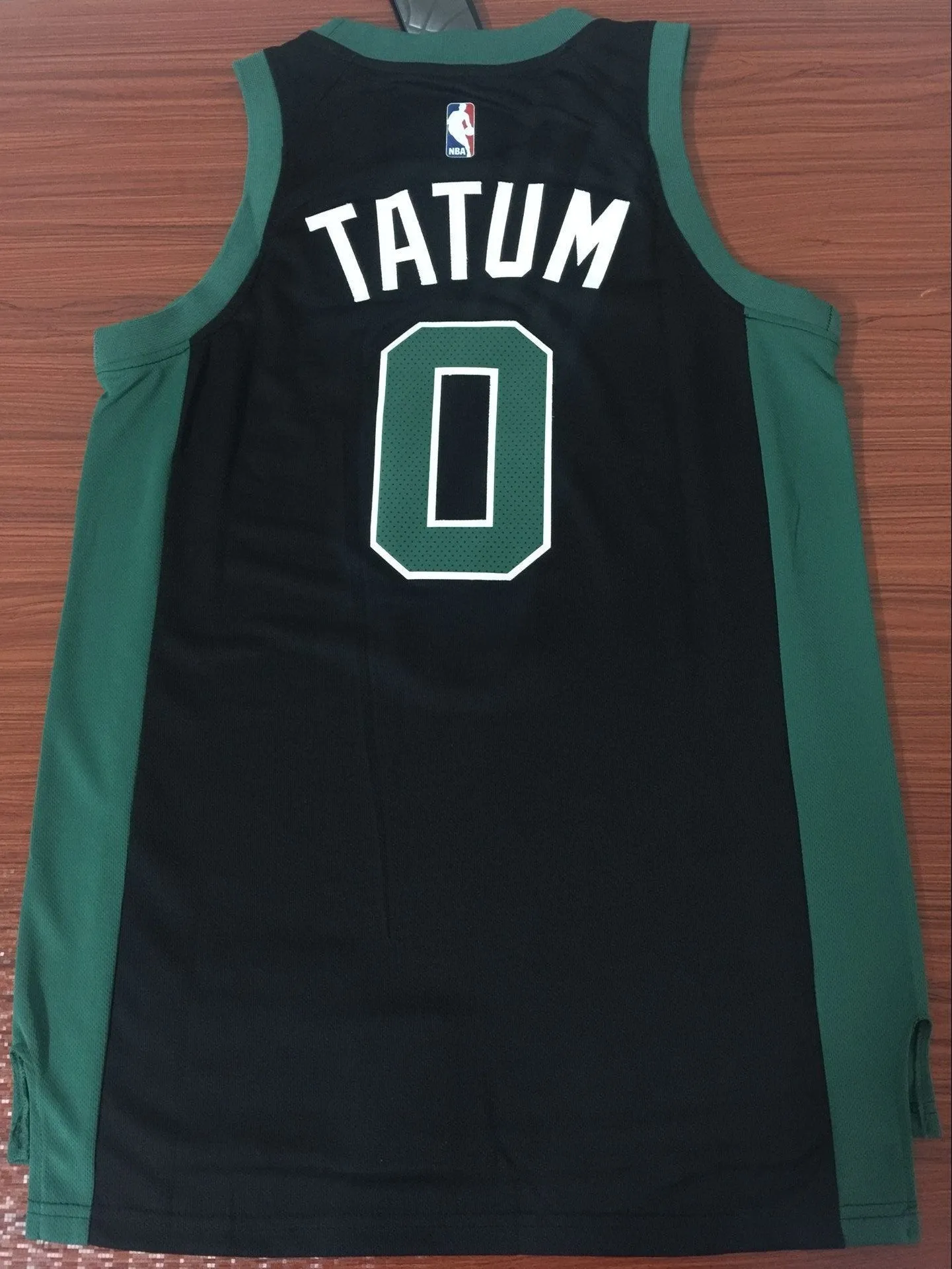 Men 0 Jayson Tatum Jersey Black Boston Celtics Jersey Fanatics Swingman