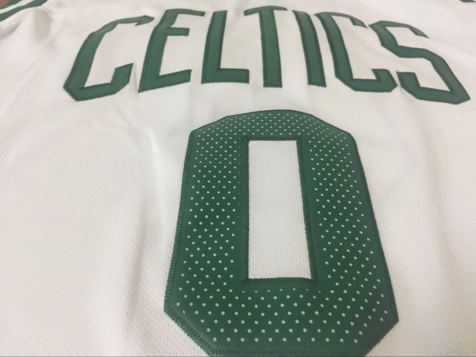Men 0 Jayson Tatum Jersey White Boston Celtics Jersey Swingman Fanatics