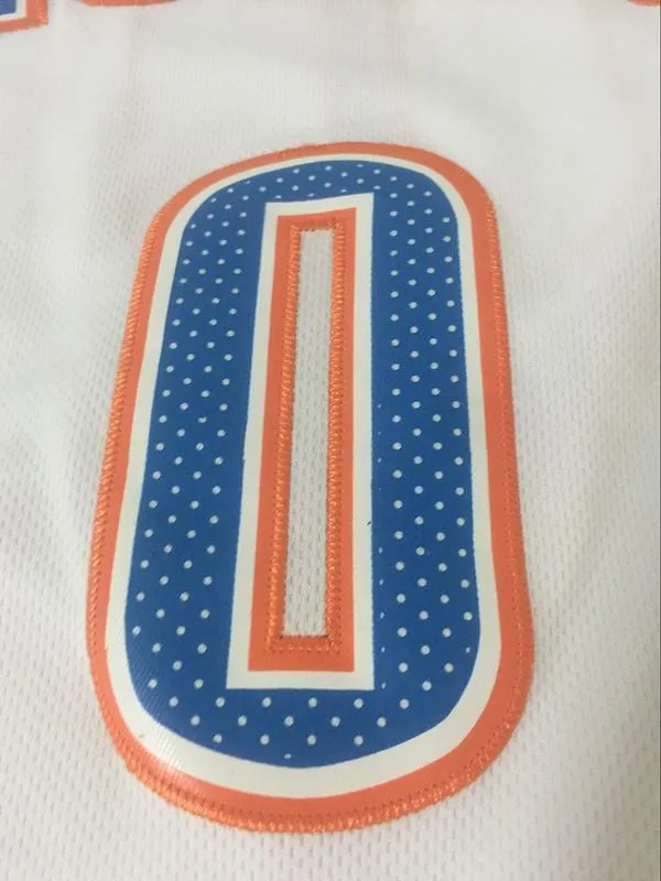 Men 0 Russell Westbrook Swingman Jersey White Oklahoma City Thunder Jersey