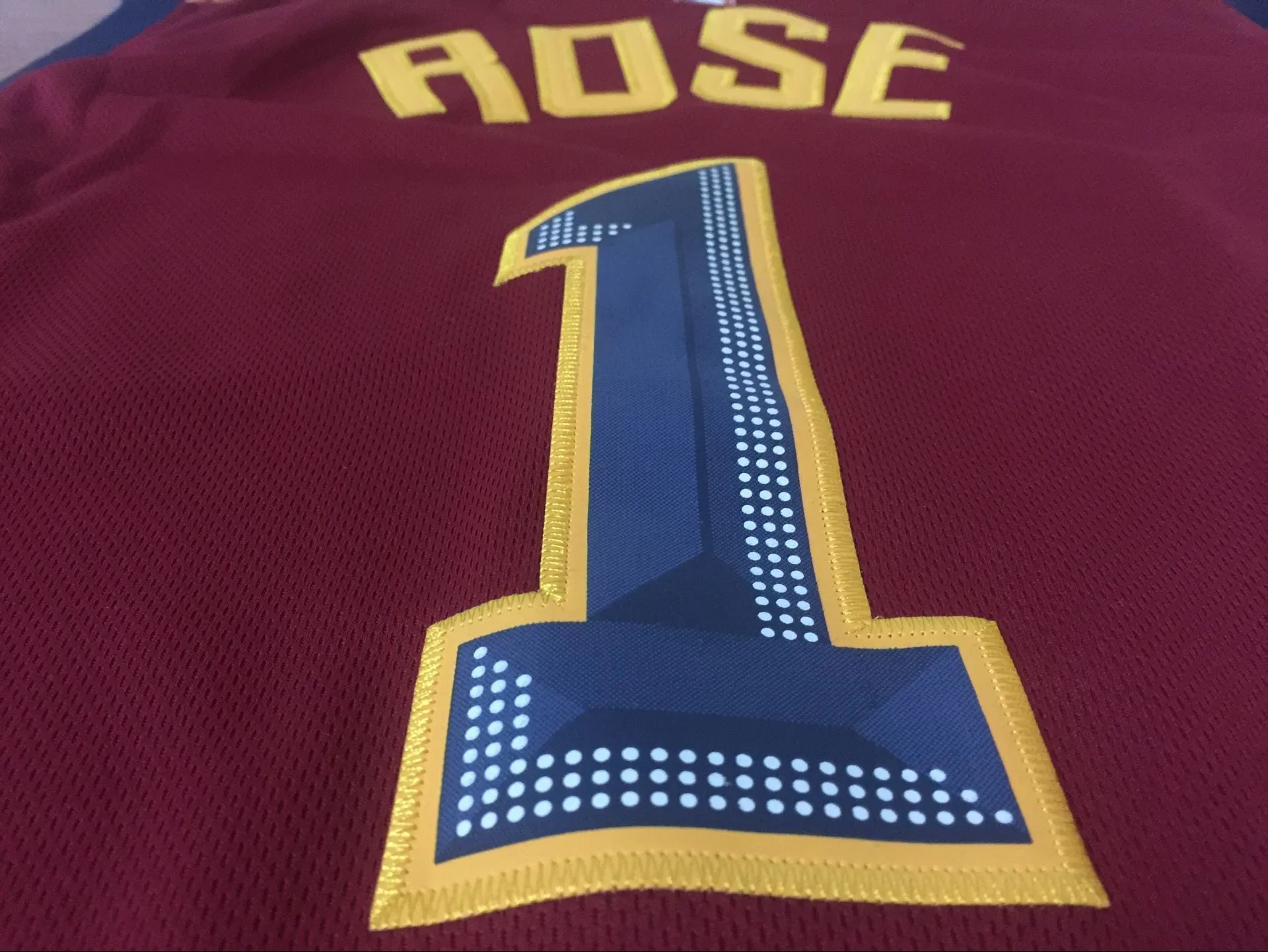 Men 1 Derrick Rose Jersey Red Cleveland Cavaliers Jersey Swingman Fanatics