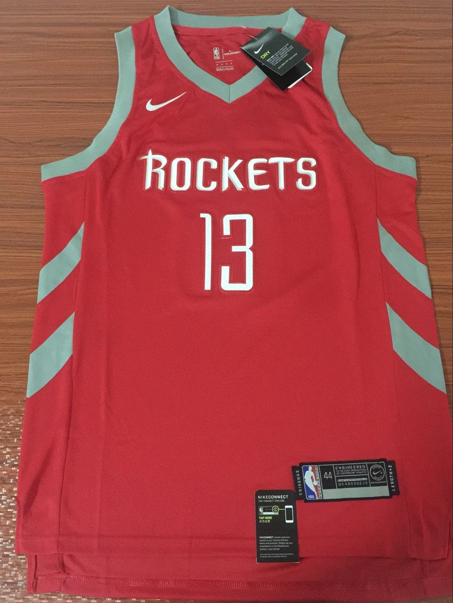 Men 13 James Harden Jersey Red Houston Rockets Swingman Fanatics