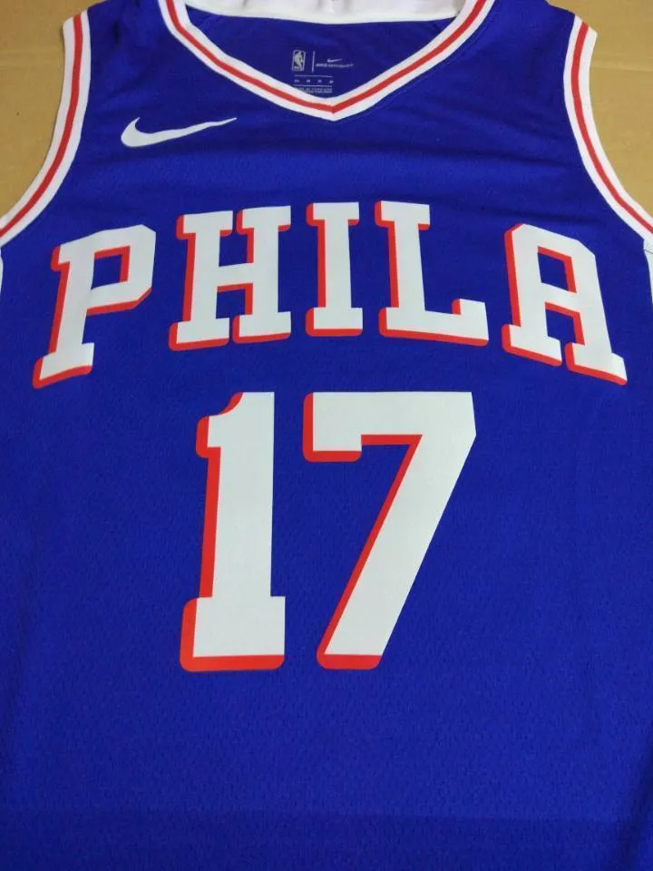 Men 17 JJ RedickJersey Jersey Blue Philadelphia 76ers Swingman Jersey Fanatics
