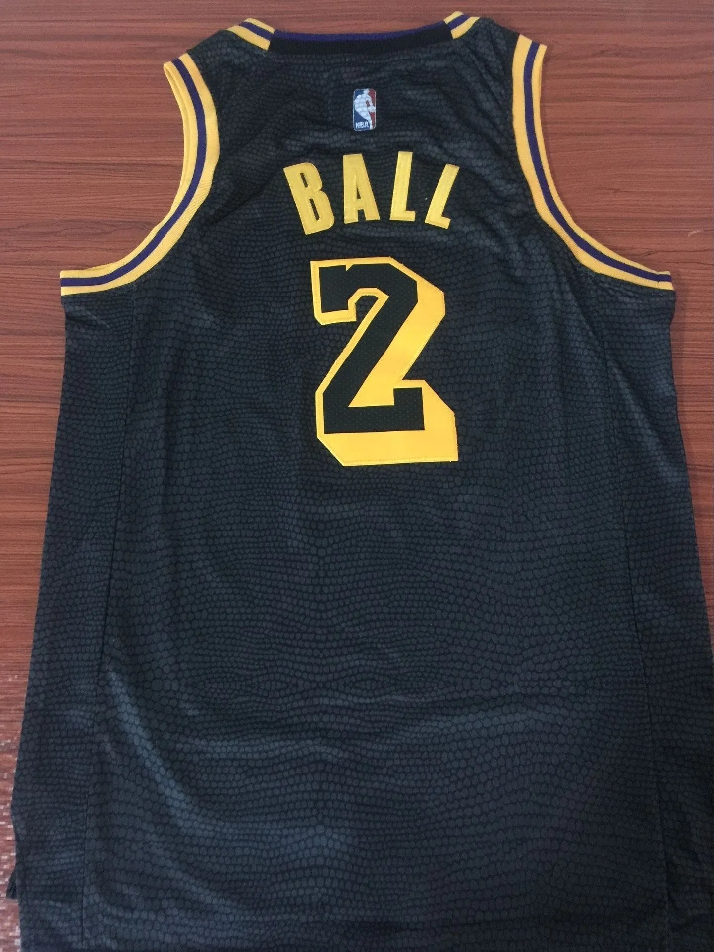 Men 2 Lonzo Ball Jersey Black Los Angeles Lakers Fanatics Swingman