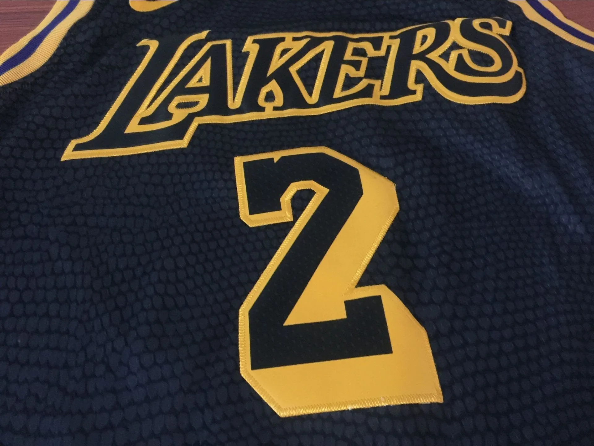 Men 2 Lonzo Ball Jersey Black Los Angeles Lakers Fanatics Swingman