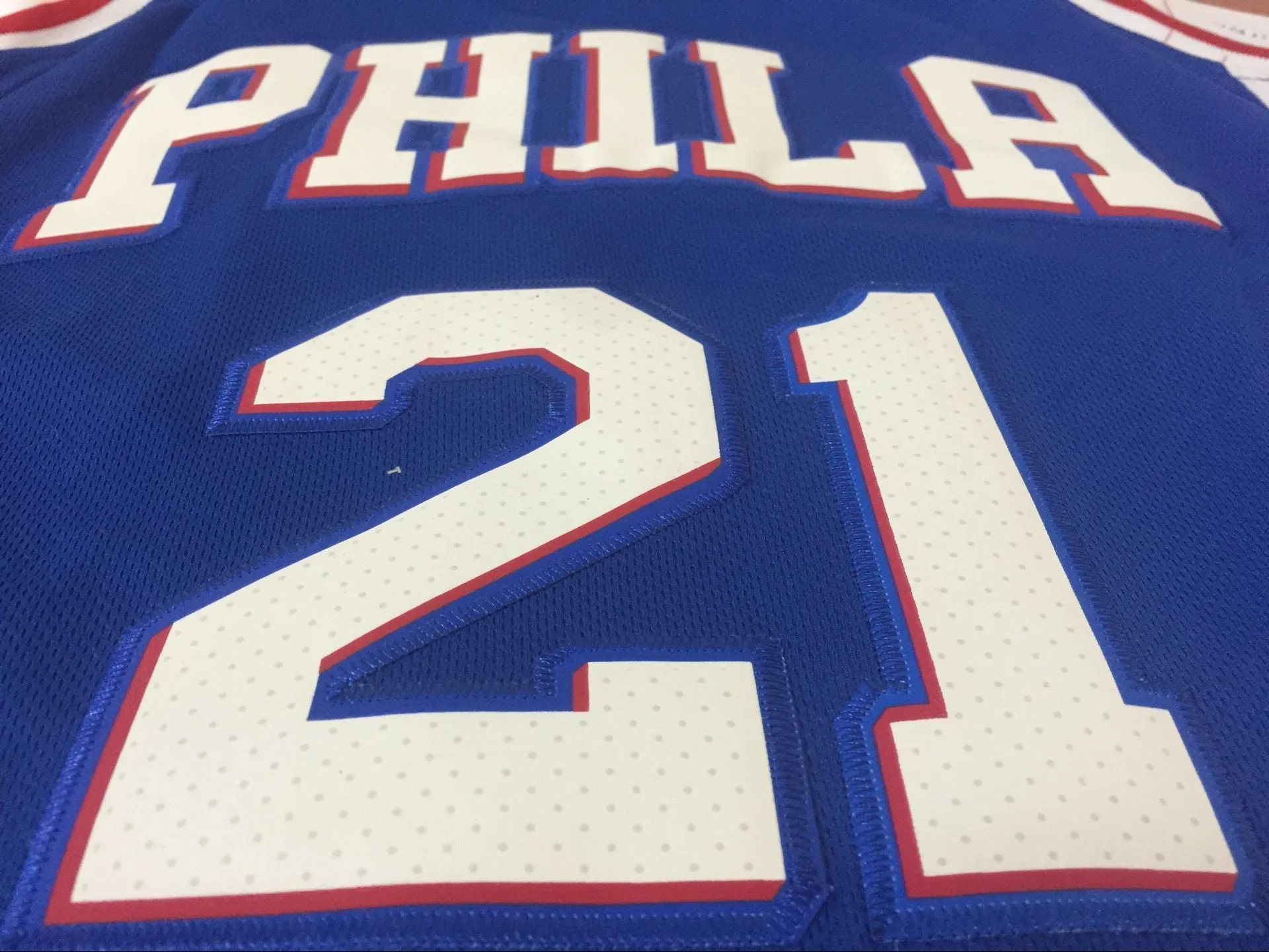 Men 21 Joel Embiid Jersey Blue Philadelphia 76ers Swingman Jersey Fanatics