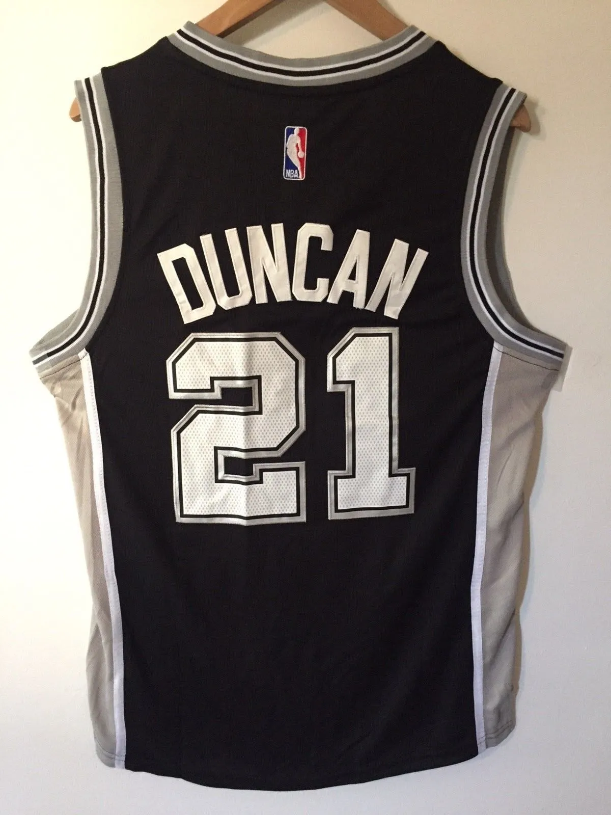 Men 21 Tim Duncan Jersey Black San Antonio Spurs Swingman Jersey Fanatics