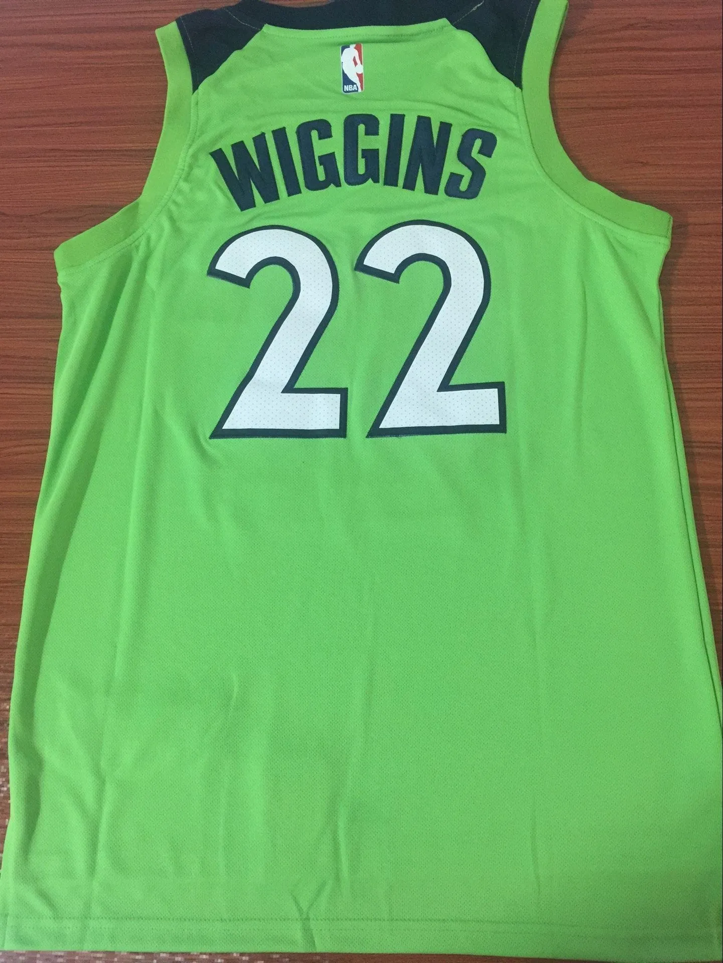 Men 22 Andrew Wiggins Jersey Green Minnesota Timberwolves Fanatics