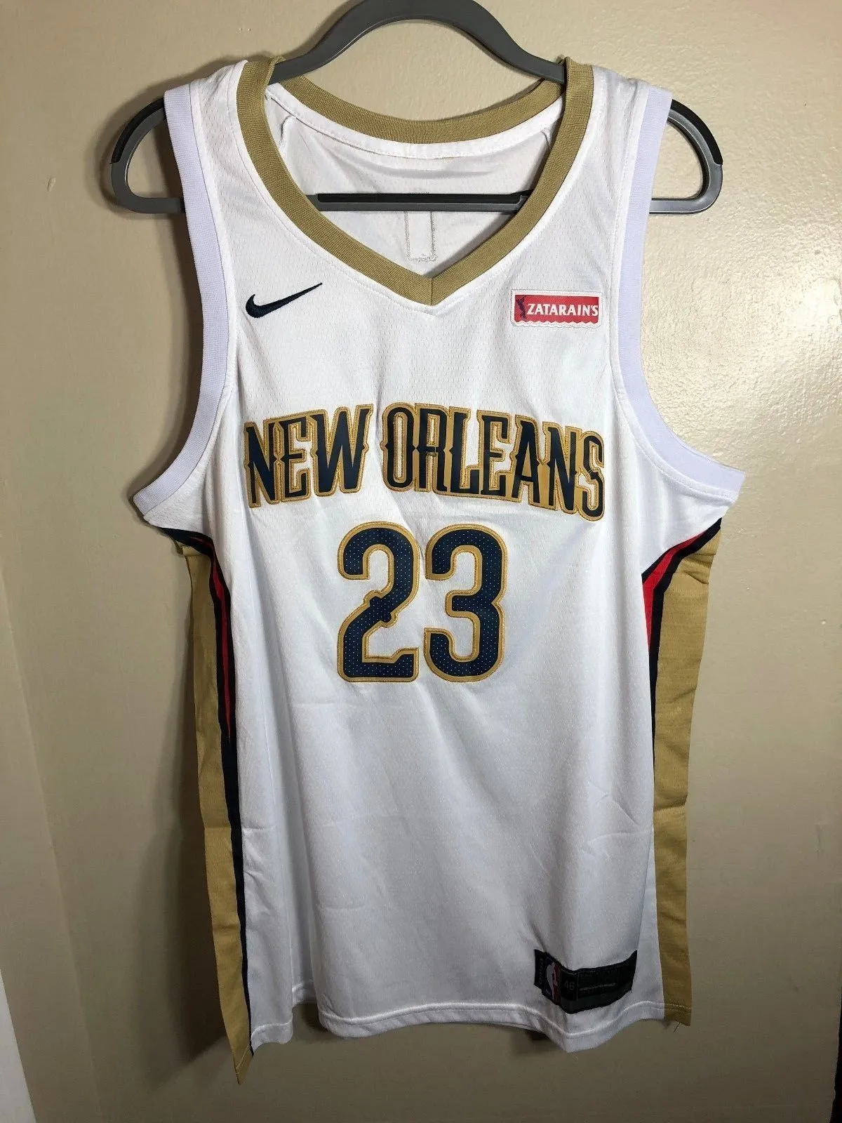 Men 23 Anthony Davis Jersey White New Orleans Pelicans Swingman Fanatics