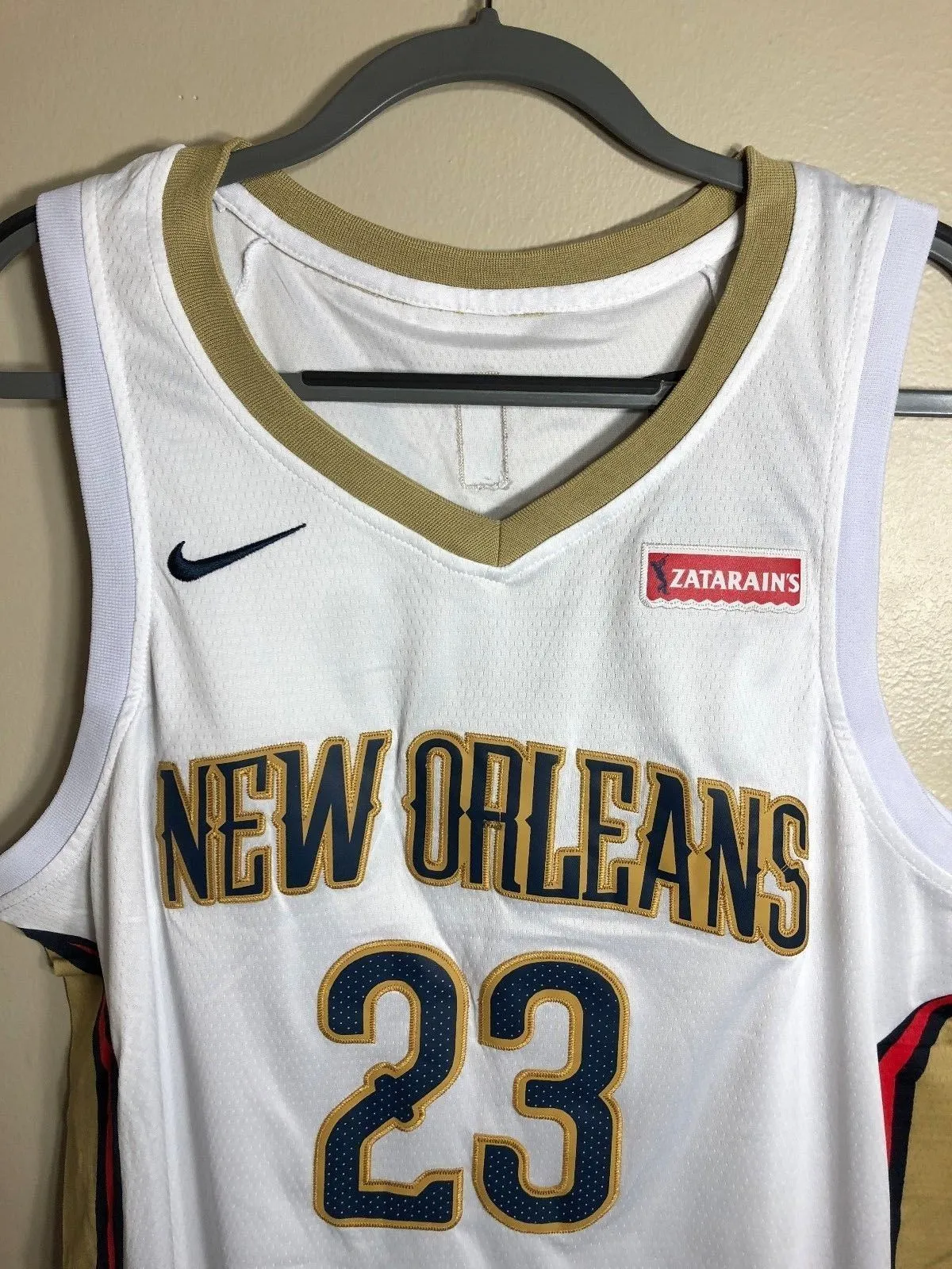 Men 23 Anthony Davis Jersey White New Orleans Pelicans Swingman Fanatics