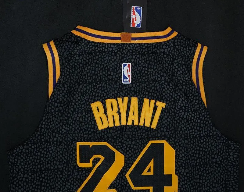 Men 24 Kobe Bryant Jersey City Edition Black Los Angeles Lakers Jersey Player