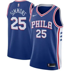 Men 25 Ben Simmons 76ers Jersey Blue Philadelphia 76ers Jersey Fanatics