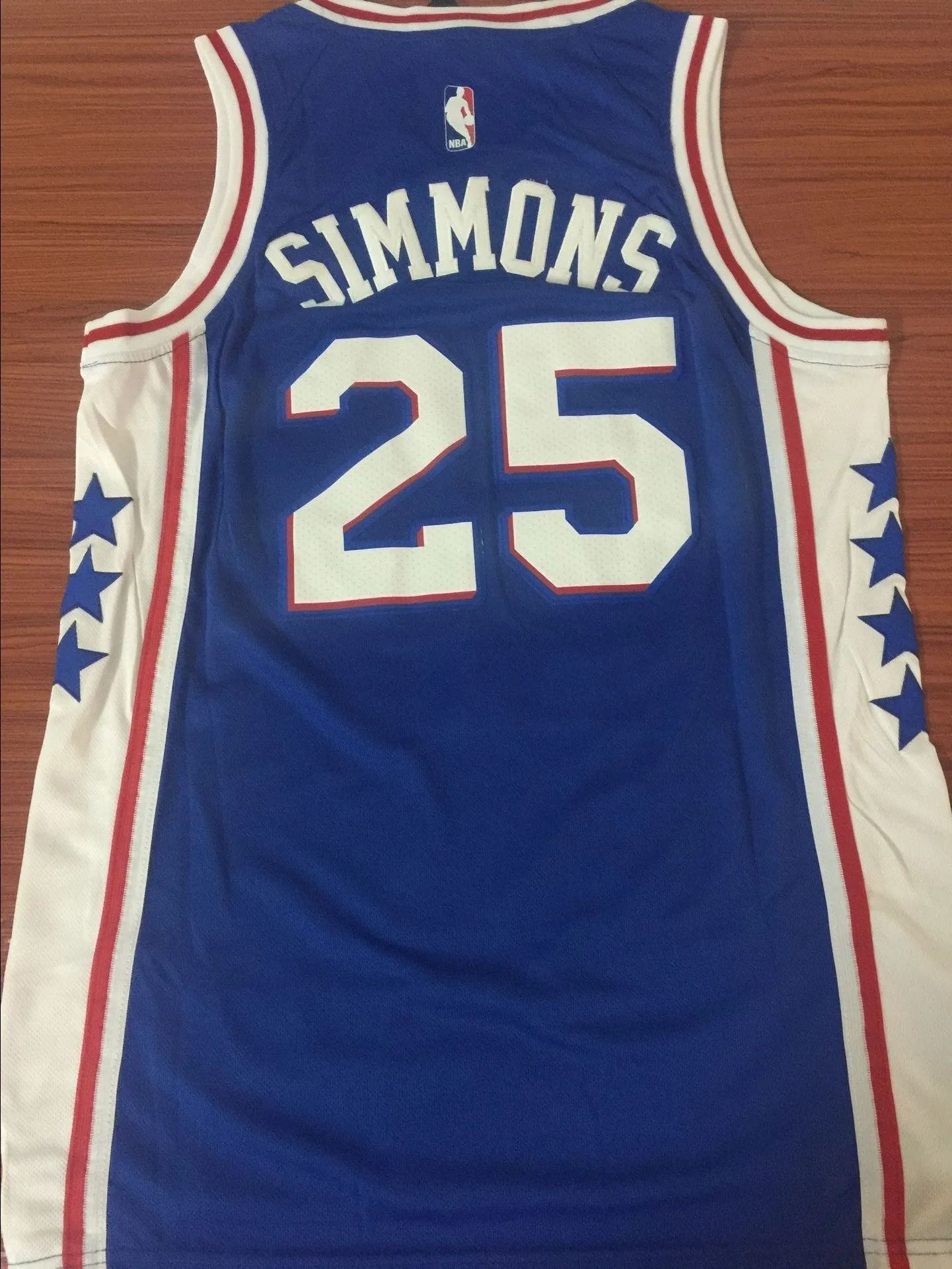 Men 25 Ben Simmons Blue Jersey Philadelphia 76ers Swingman Jersey Fanatics