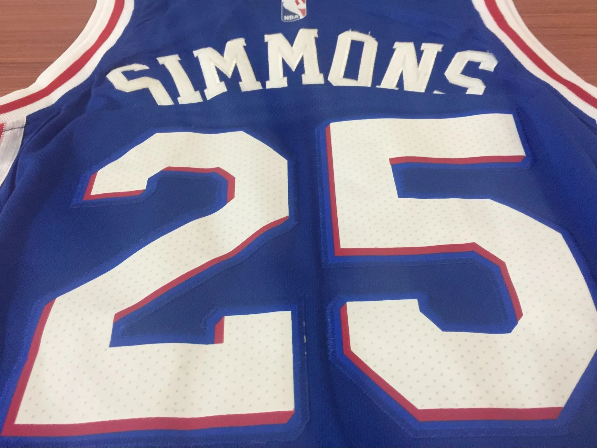 Men 25 Ben Simmons Blue Jersey Philadelphia 76ers Swingman Jersey Fanatics