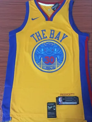 Men 30 Stephen Curry Jersey Yellow Golden State Warriors Fanatics