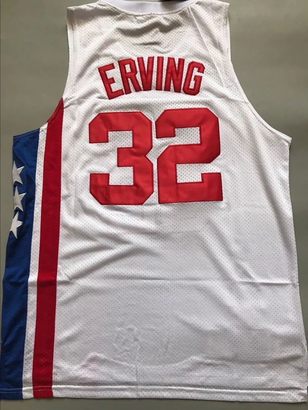 Men 32 Julius Erving Jersey New York Nets White Hardwood Classic