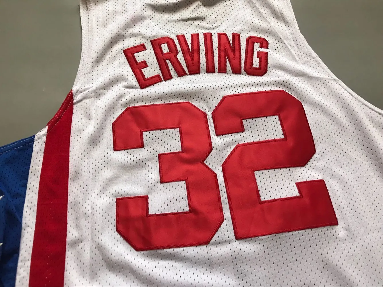 Men 32 Julius Erving Jersey New York Nets White Hardwood Classic
