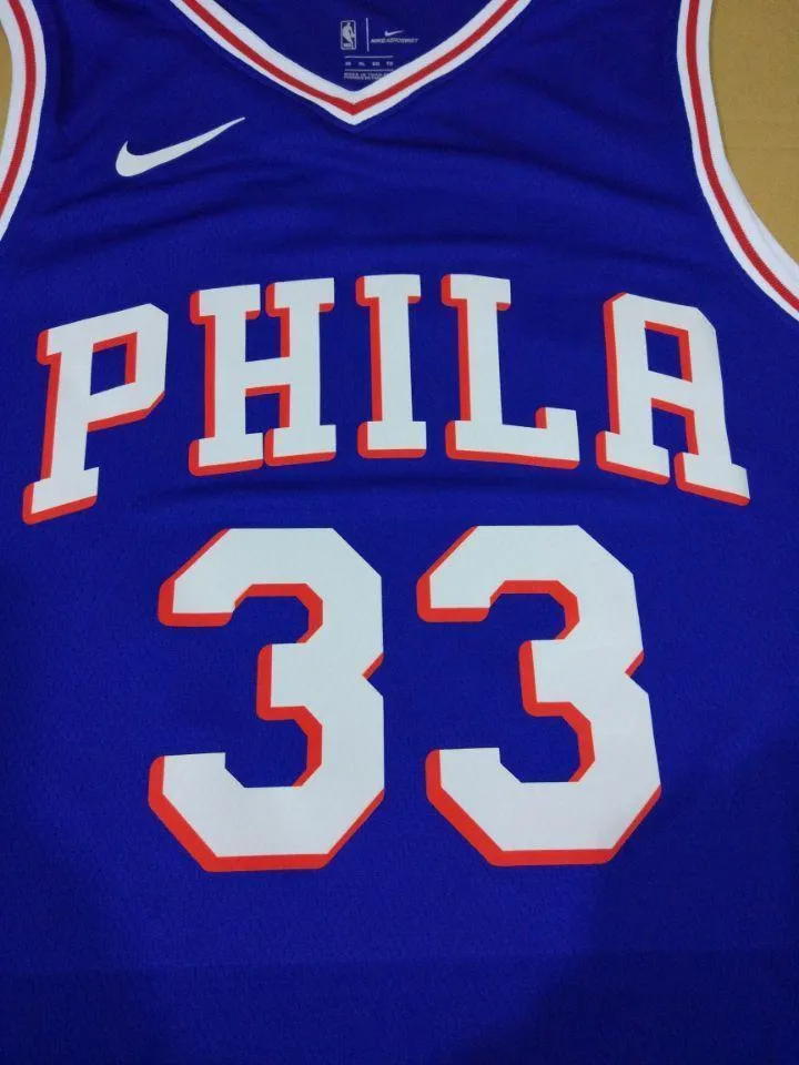 Men 33 Robert Covington Jersey Blue Philadelphia 76ers Jersey Swingman