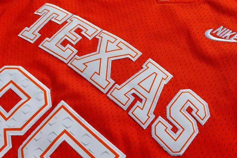 Men 35 Kevin Durant Swingman Jersey Orange Texas Longhorns Jersey
