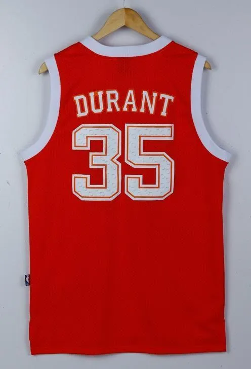 Men 35 Kevin Durant Swingman Jersey Orange Texas Longhorns Jersey