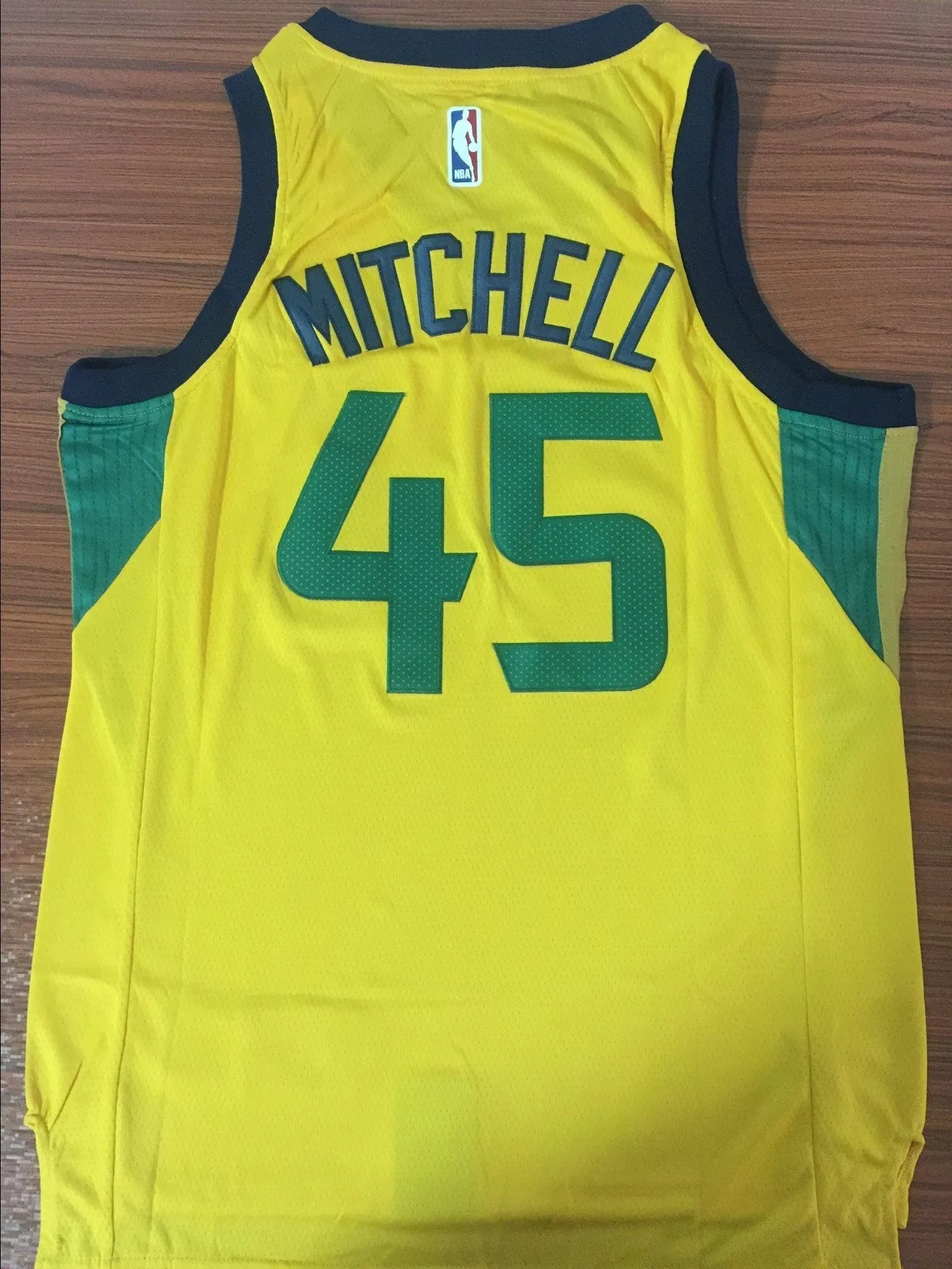 Men 45 Donovan Mitchell Utah Jazz Jersey Yellow Swingman Fanatics