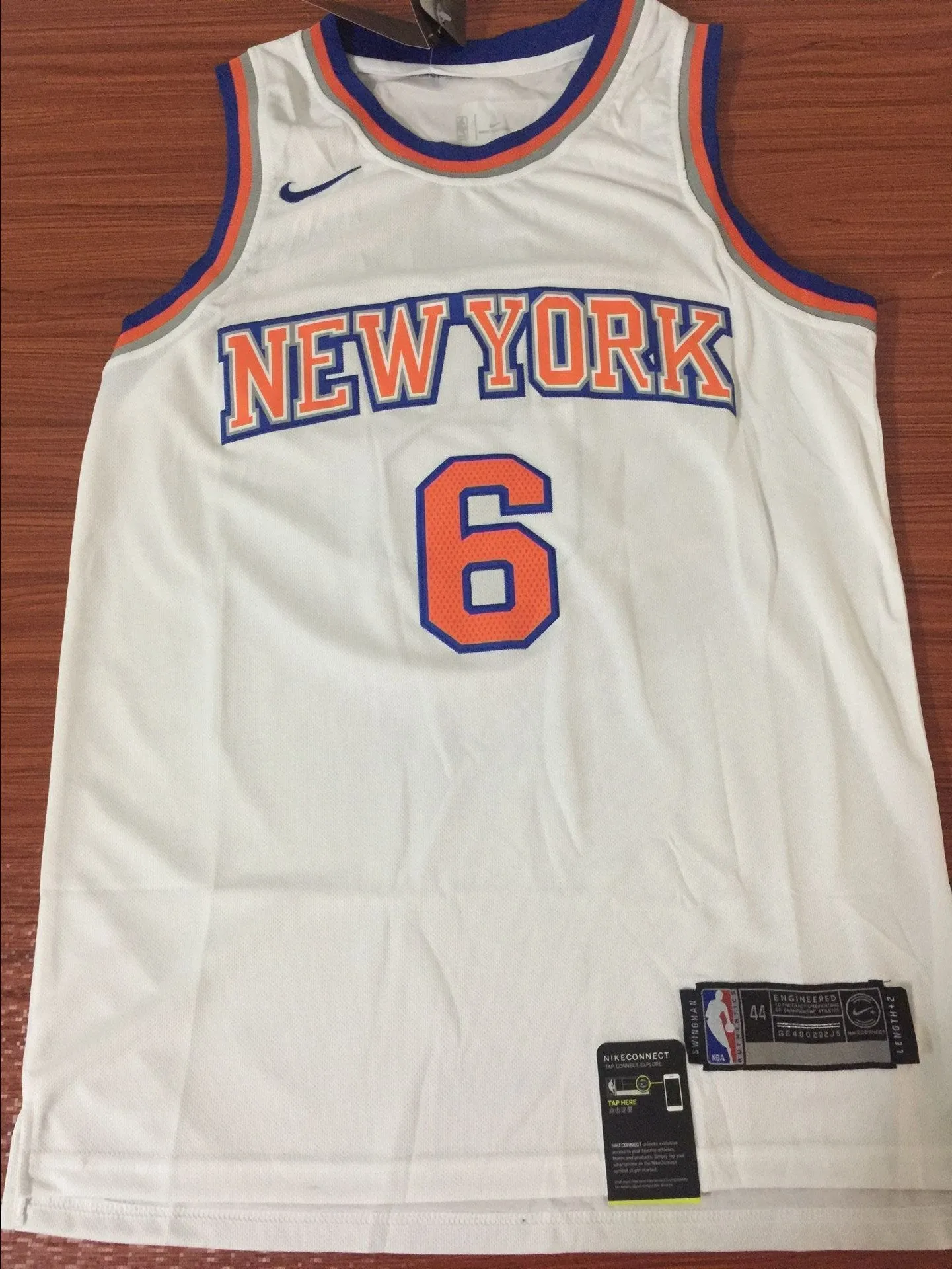 Men 6 Kristaps Porzingis Jersey New York Knicks Jersey White Fanatics
